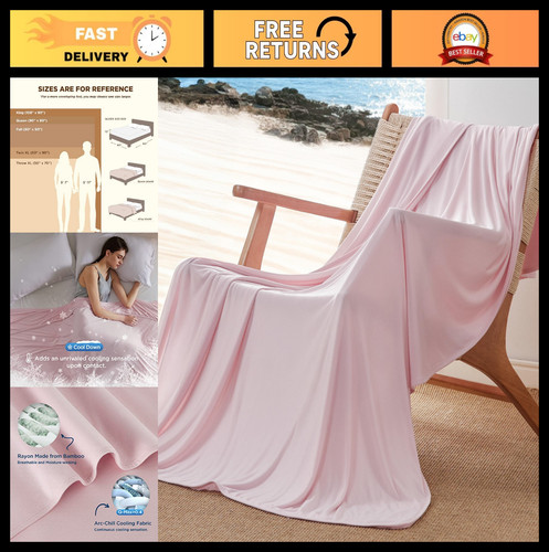 Cooling pink blanket for hot - pink,