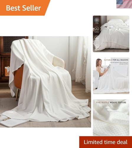 Cooling waffle blanket queen - waffle,