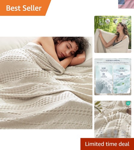 Cooling waffle blanket - cooling, for